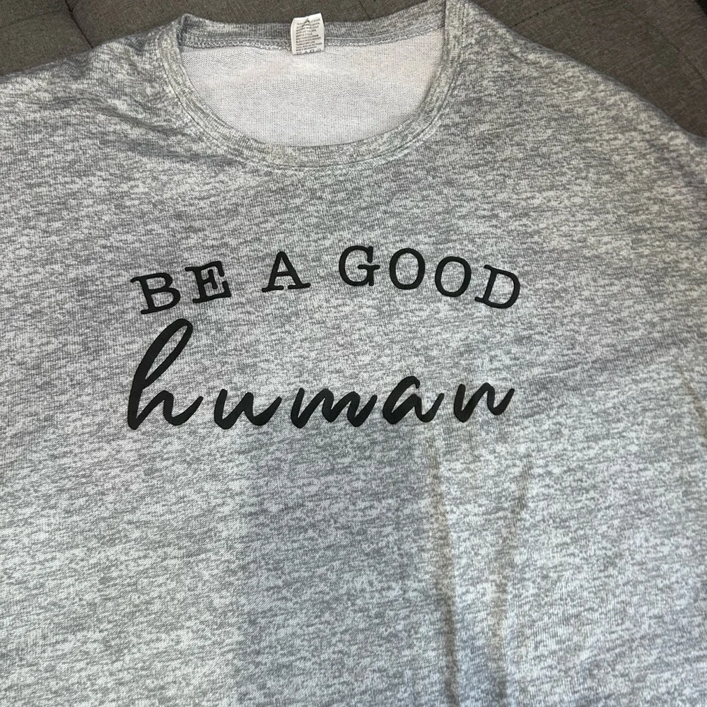 💥PRICE ⬇️ Grey & Black Women’s Long Sleeve Shorts Pj’s • Top Large & Bottom M • - Picture 2 of 8